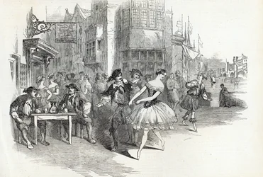 Scène du nouveau ballet 